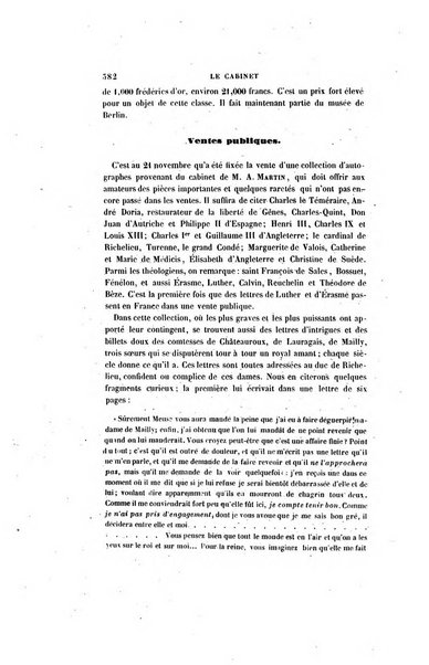 Le cabinet de l'amateur et de l'antiquaire revue des tableaux et des estampes anciennes, des objets d'art, d'antiquite et de curiosite