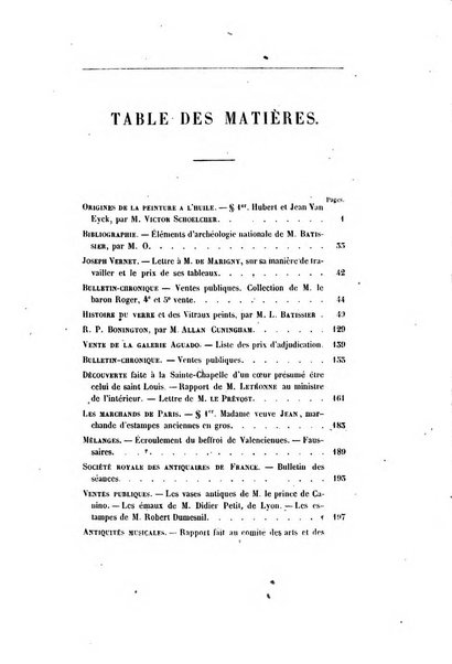 Le cabinet de l'amateur et de l'antiquaire revue des tableaux et des estampes anciennes, des objets d'art, d'antiquite et de curiosite