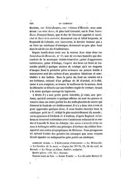 Le cabinet de l'amateur et de l'antiquaire revue des tableaux et des estampes anciennes, des objets d'art, d'antiquite et de curiosite