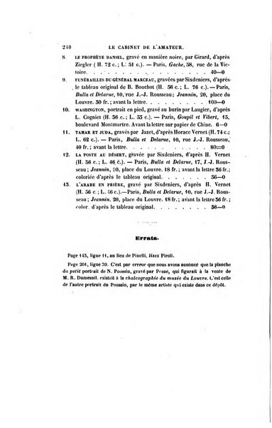 Le cabinet de l'amateur et de l'antiquaire revue des tableaux et des estampes anciennes, des objets d'art, d'antiquite et de curiosite