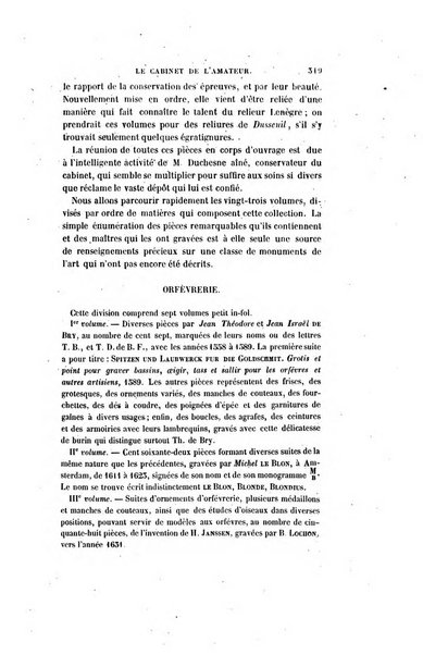 Le cabinet de l'amateur et de l'antiquaire revue des tableaux et des estampes anciennes, des objets d'art, d'antiquite et de curiosite