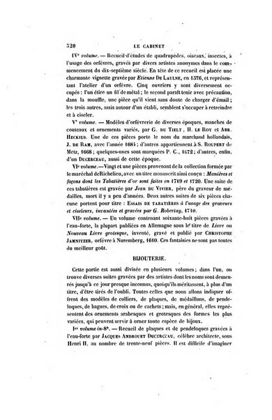 Le cabinet de l'amateur et de l'antiquaire revue des tableaux et des estampes anciennes, des objets d'art, d'antiquite et de curiosite