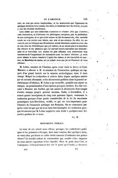 Le cabinet de l'amateur et de l'antiquaire revue des tableaux et des estampes anciennes, des objets d'art, d'antiquite et de curiosite