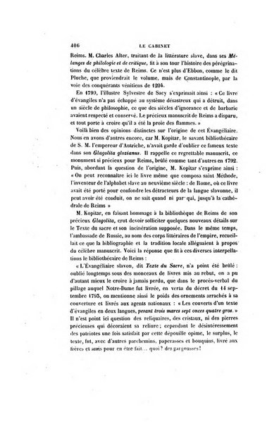 Le cabinet de l'amateur et de l'antiquaire revue des tableaux et des estampes anciennes, des objets d'art, d'antiquite et de curiosite