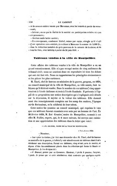 Le cabinet de l'amateur et de l'antiquaire revue des tableaux et des estampes anciennes, des objets d'art, d'antiquite et de curiosite