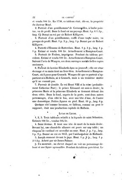 Le cabinet de l'amateur et de l'antiquaire revue des tableaux et des estampes anciennes, des objets d'art, d'antiquite et de curiosite