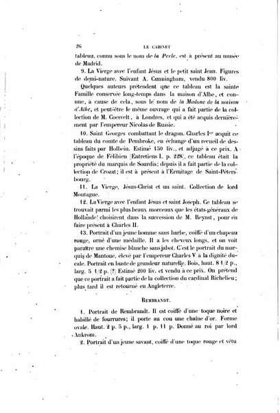 Le cabinet de l'amateur et de l'antiquaire revue des tableaux et des estampes anciennes, des objets d'art, d'antiquite et de curiosite