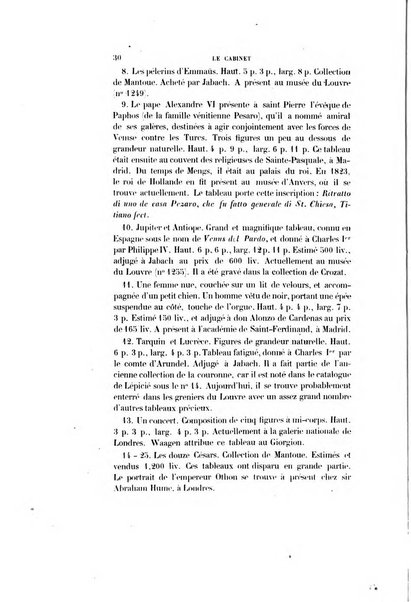 Le cabinet de l'amateur et de l'antiquaire revue des tableaux et des estampes anciennes, des objets d'art, d'antiquite et de curiosite