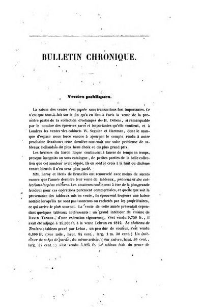 Le cabinet de l'amateur et de l'antiquaire revue des tableaux et des estampes anciennes, des objets d'art, d'antiquite et de curiosite