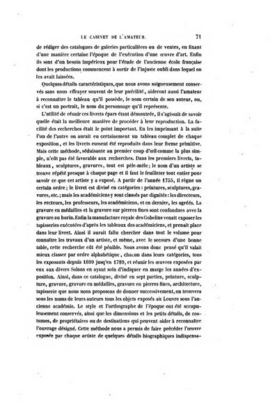 Le cabinet de l'amateur et de l'antiquaire revue des tableaux et des estampes anciennes, des objets d'art, d'antiquite et de curiosite