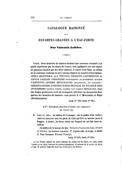 Le cabinet de l'amateur et de l'antiquaire revue des tableaux et des estampes anciennes, des objets d'art, d'antiquite et de curiosite