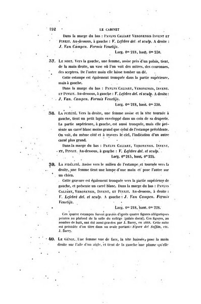 Le cabinet de l'amateur et de l'antiquaire revue des tableaux et des estampes anciennes, des objets d'art, d'antiquite et de curiosite