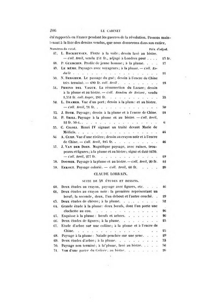 Le cabinet de l'amateur et de l'antiquaire revue des tableaux et des estampes anciennes, des objets d'art, d'antiquite et de curiosite