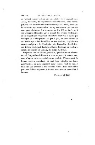 Le cabinet de l'amateur et de l'antiquaire revue des tableaux et des estampes anciennes, des objets d'art, d'antiquite et de curiosite