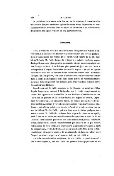 Le cabinet de l'amateur et de l'antiquaire revue des tableaux et des estampes anciennes, des objets d'art, d'antiquite et de curiosite