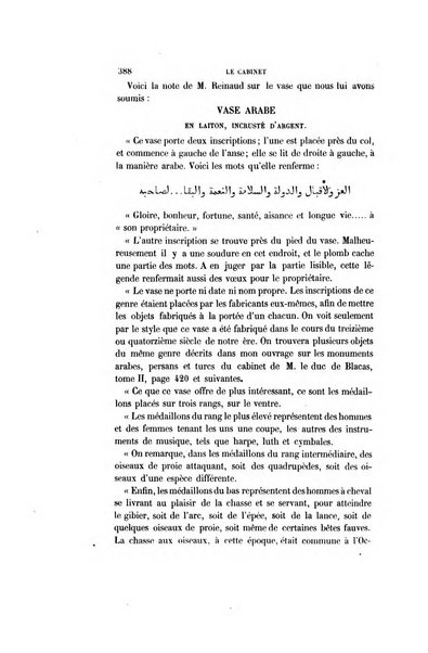 Le cabinet de l'amateur et de l'antiquaire revue des tableaux et des estampes anciennes, des objets d'art, d'antiquite et de curiosite