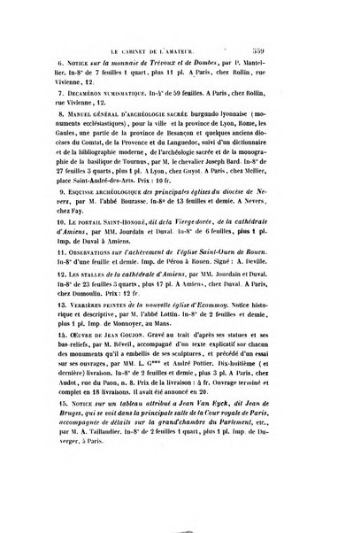 Le cabinet de l'amateur et de l'antiquaire revue des tableaux et des estampes anciennes, des objets d'art, d'antiquite et de curiosite