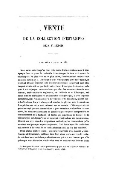 Le cabinet de l'amateur et de l'antiquaire revue des tableaux et des estampes anciennes, des objets d'art, d'antiquite et de curiosite