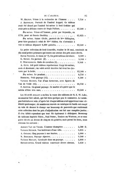 Le cabinet de l'amateur et de l'antiquaire revue des tableaux et des estampes anciennes, des objets d'art, d'antiquite et de curiosite