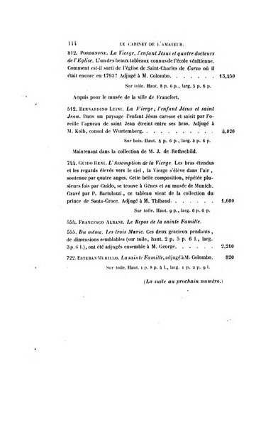 Le cabinet de l'amateur et de l'antiquaire revue des tableaux et des estampes anciennes, des objets d'art, d'antiquite et de curiosite