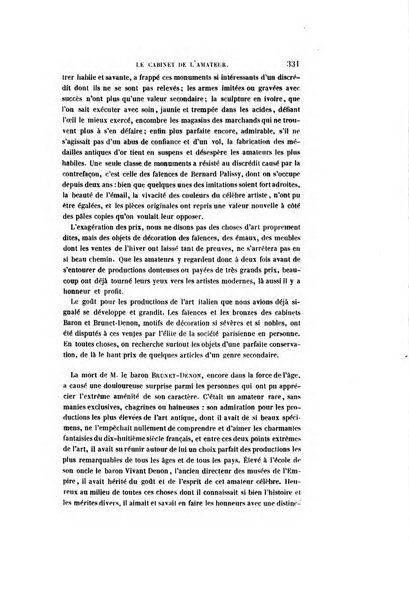 Le cabinet de l'amateur et de l'antiquaire revue des tableaux et des estampes anciennes, des objets d'art, d'antiquite et de curiosite