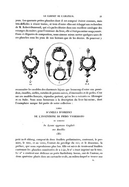 Le cabinet de l'amateur et de l'antiquaire revue des tableaux et des estampes anciennes, des objets d'art, d'antiquite et de curiosite