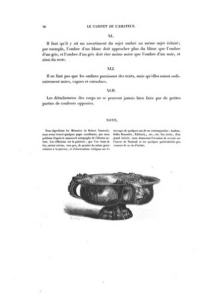 Le cabinet de l'amateur et de l'antiquaire revue des tableaux et des estampes anciennes, des objets d'art, d'antiquite et de curiosite