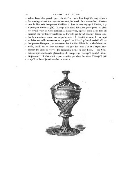 Le cabinet de l'amateur et de l'antiquaire revue des tableaux et des estampes anciennes, des objets d'art, d'antiquite et de curiosite