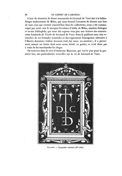 Le cabinet de l'amateur et de l'antiquaire revue des tableaux et des estampes anciennes, des objets d'art, d'antiquite et de curiosite