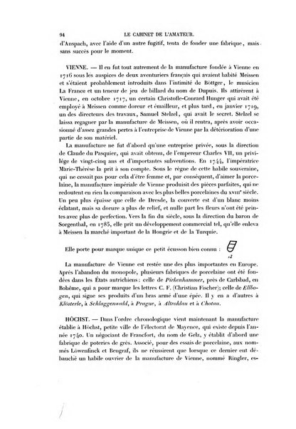 Le cabinet de l'amateur et de l'antiquaire revue des tableaux et des estampes anciennes, des objets d'art, d'antiquite et de curiosite