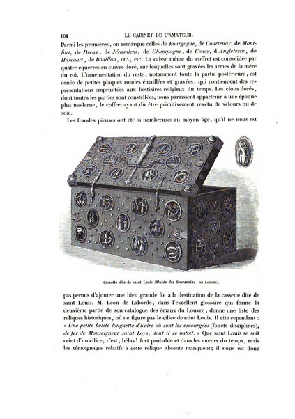 Le cabinet de l'amateur et de l'antiquaire revue des tableaux et des estampes anciennes, des objets d'art, d'antiquite et de curiosite