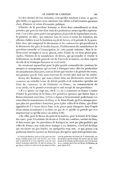 Le cabinet de l'amateur et de l'antiquaire revue des tableaux et des estampes anciennes, des objets d'art, d'antiquite et de curiosite