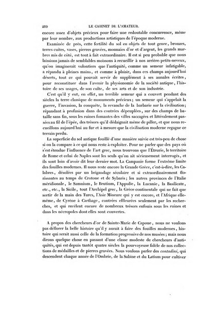 Le cabinet de l'amateur et de l'antiquaire revue des tableaux et des estampes anciennes, des objets d'art, d'antiquite et de curiosite