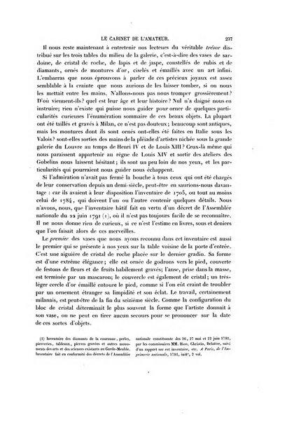 Le cabinet de l'amateur et de l'antiquaire revue des tableaux et des estampes anciennes, des objets d'art, d'antiquite et de curiosite