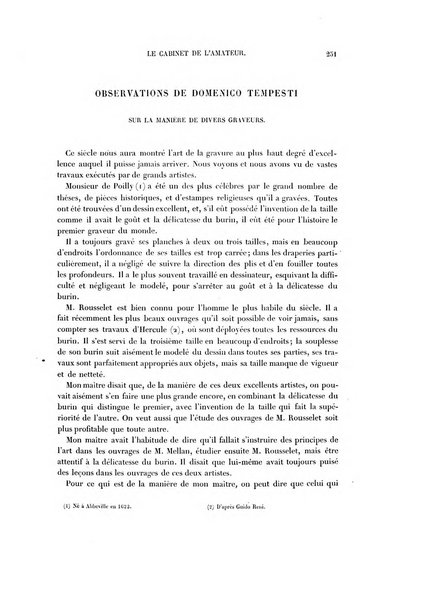 Le cabinet de l'amateur et de l'antiquaire revue des tableaux et des estampes anciennes, des objets d'art, d'antiquite et de curiosite