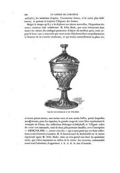 Le cabinet de l'amateur et de l'antiquaire revue des tableaux et des estampes anciennes, des objets d'art, d'antiquite et de curiosite