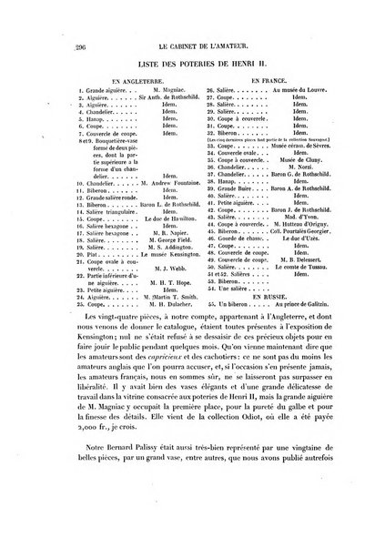 Le cabinet de l'amateur et de l'antiquaire revue des tableaux et des estampes anciennes, des objets d'art, d'antiquite et de curiosite