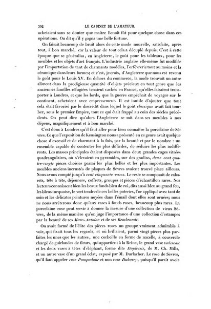 Le cabinet de l'amateur et de l'antiquaire revue des tableaux et des estampes anciennes, des objets d'art, d'antiquite et de curiosite