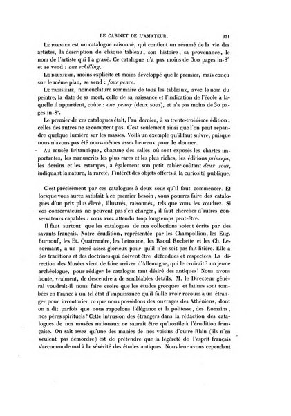 Le cabinet de l'amateur et de l'antiquaire revue des tableaux et des estampes anciennes, des objets d'art, d'antiquite et de curiosite