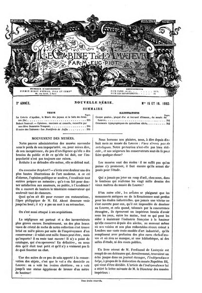 Le cabinet de l'amateur et de l'antiquaire revue des tableaux et des estampes anciennes, des objets d'art, d'antiquite et de curiosite