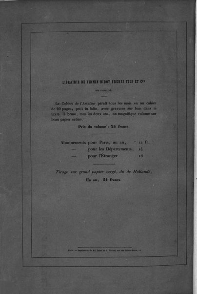 Le cabinet de l'amateur et de l'antiquaire revue des tableaux et des estampes anciennes, des objets d'art, d'antiquite et de curiosite