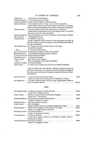 Le cabinet de l'amateur et de l'antiquaire revue des tableaux et des estampes anciennes, des objets d'art, d'antiquite et de curiosite