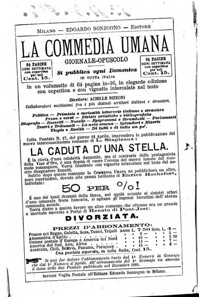 La commedia umana giornale-opuscolo settimanale