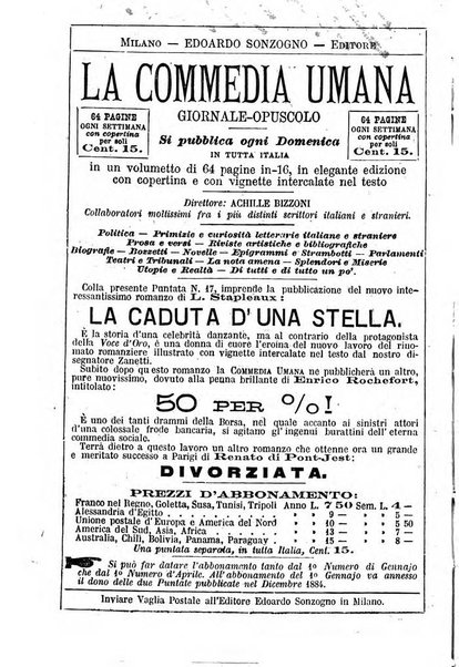 La commedia umana giornale-opuscolo settimanale