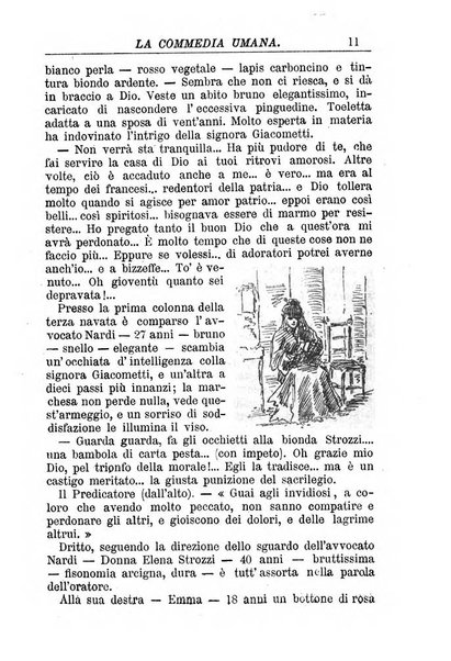 La commedia umana giornale-opuscolo settimanale