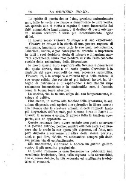 La commedia umana giornale-opuscolo settimanale