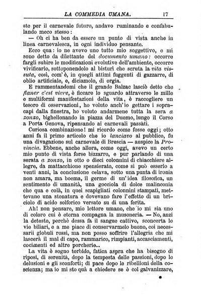 La commedia umana giornale-opuscolo settimanale