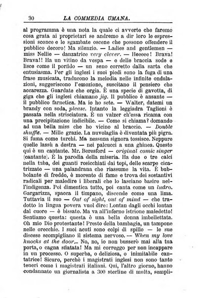 La commedia umana giornale-opuscolo settimanale