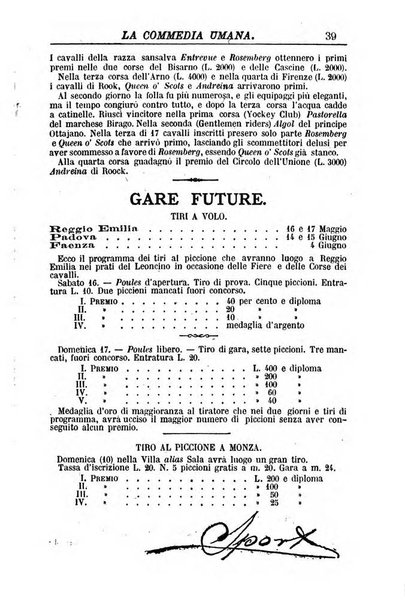 La commedia umana giornale-opuscolo settimanale