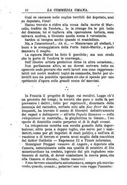 La commedia umana giornale-opuscolo settimanale